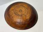 Dated American Folk Art Carved Treenware Nut Bowl, 1902