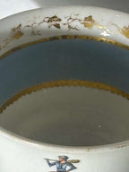 Large Late 18th Century Chinese Export Porcelain Tea Bowl with Warrior Device and Latin Motto Chinese Export Porcelain for the European Market, Circa 1785–1805