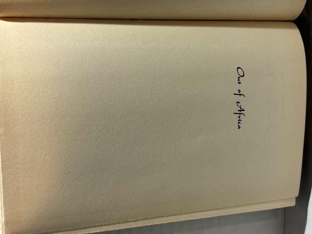 Out of Africa — First Edition in Exceptional Original Dust Jacket