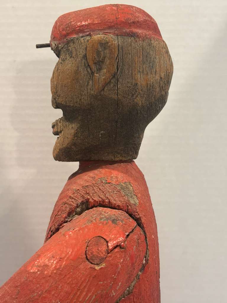 American Folk Art Carved Jockey Figure, circa 1890–1920