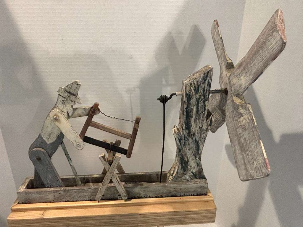 American Folk Art Woodcutter Whirligig  New England, Early 20th Century