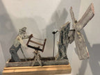 American Folk Art Woodcutter Whirligig  New England, Early 20th Century