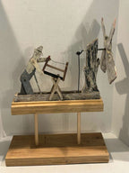 American Folk Art Woodcutter Whirligig  New England, Early 20th Century