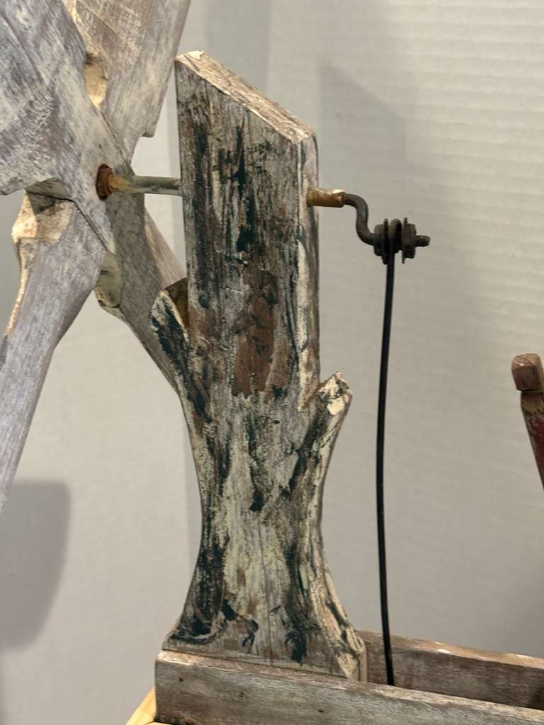 American Folk Art Woodcutter Whirligig  New England, Early 20th Century