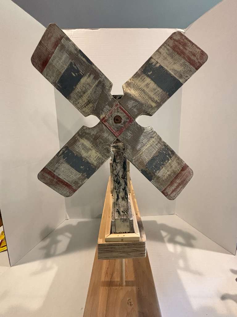 American Folk Art Woodcutter Whirligig  New England, Early 20th Century