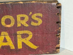 Double-Sided “Windsor’s Bazaar” Country Store Trade Sign American, circa 1890–1925