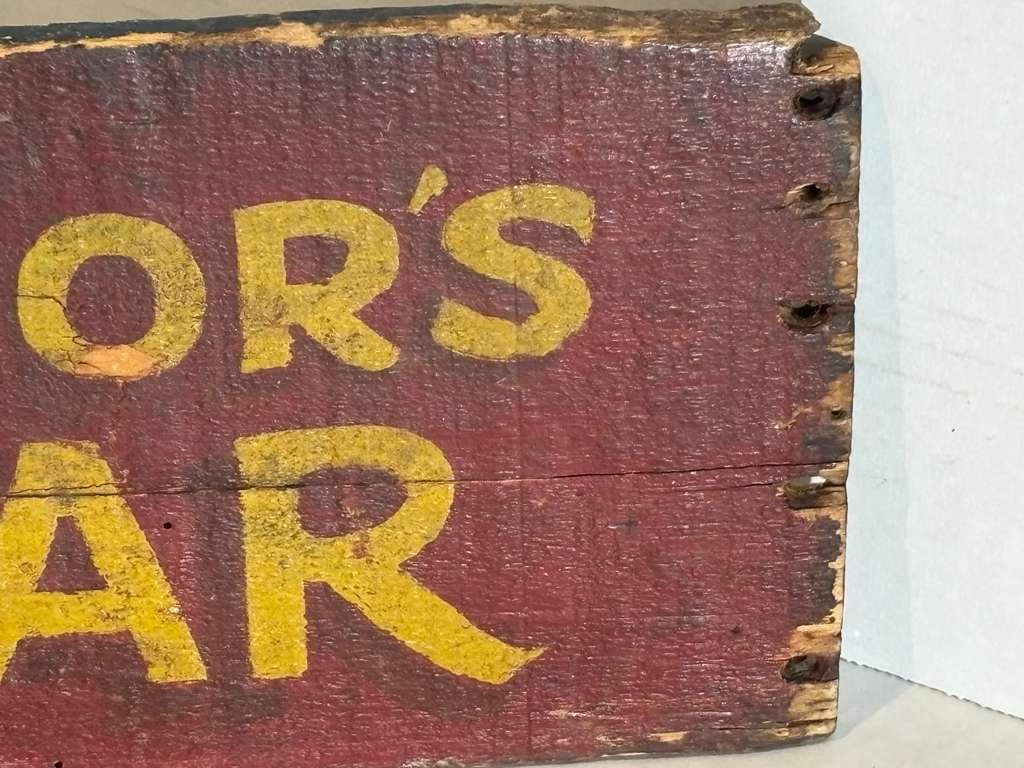 Double-Sided “Windsor’s Bazaar” Country Store Trade Sign American, circa 1890–1925