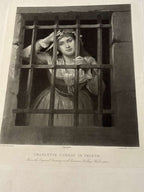 Charlotte Corday in Prison After C. L. Müller Published by Goupil & Cie Late 19th Century Mounted Photogravure