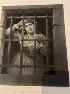 Charlotte Corday in Prison After C. L. Müller Published by Goupil & Cie Late 19th Century Mounted Photogravure