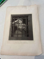Charlotte Corday in Prison After C. L. Müller Published by Goupil & Cie Late 19th Century Mounted Photogravure