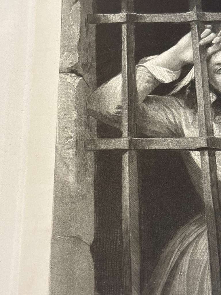 Charlotte Corday in Prison After C. L. Müller Published by Goupil & Cie Late 19th Century Mounted Photogravure