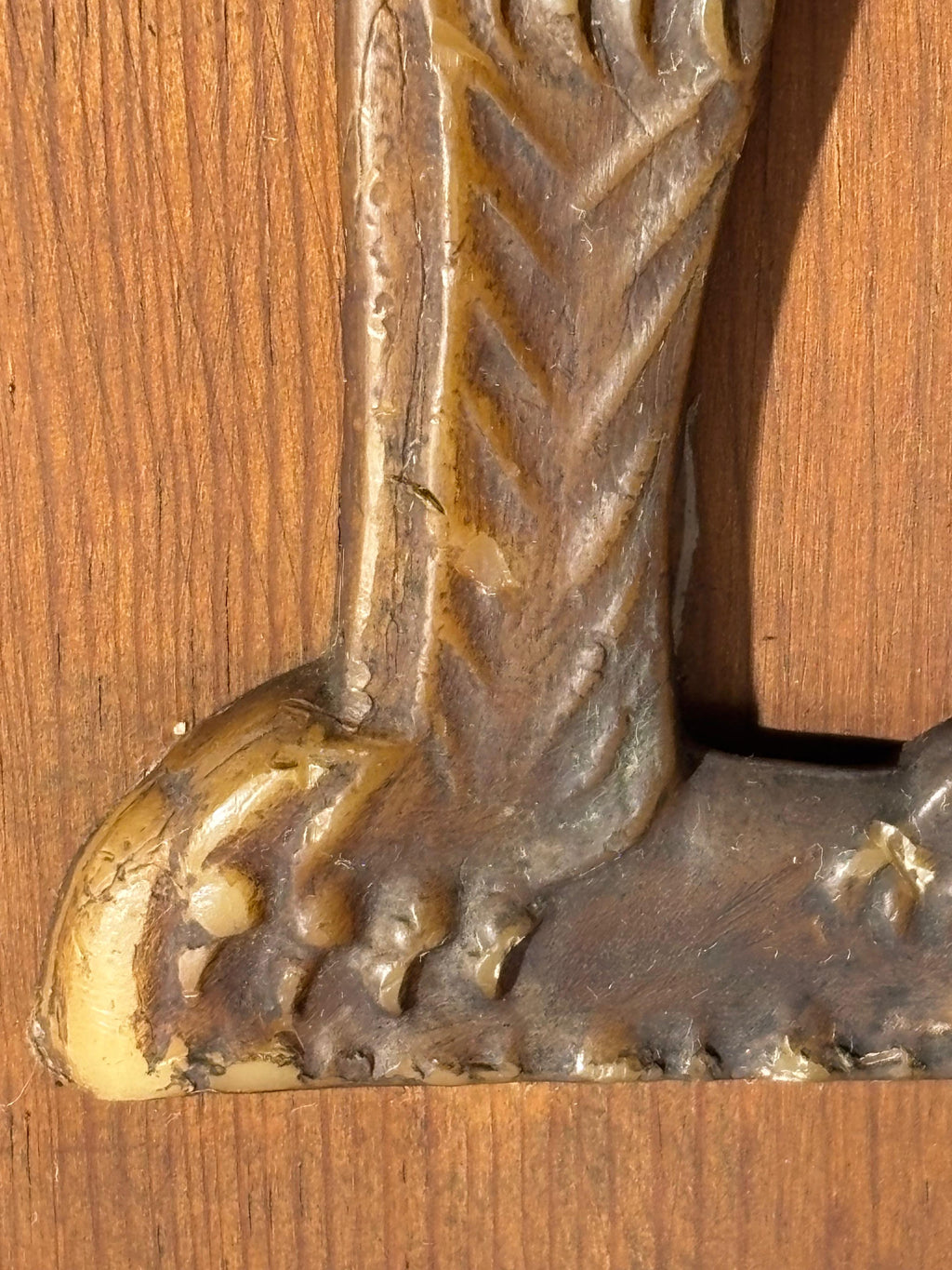 Exceptional Folk Art Black Beeswax Cat Wall Sculpture American or European, circa 1930–1945