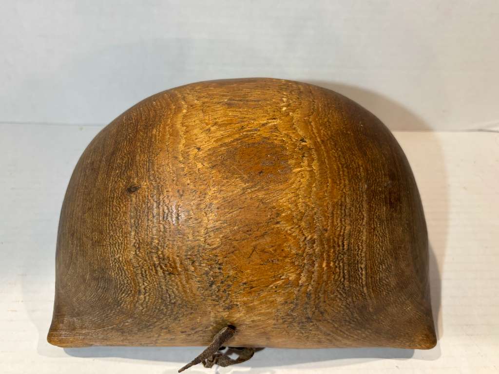 Hand-Carved Burlwood Utility Bowl with Rawhide and Tin Repairs Possibly Native American or Northeastern North American Folk Art, 19th Century