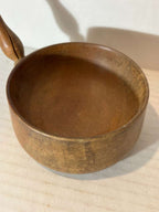 Late 19th Century Treenware Porringer or Handled Bowl