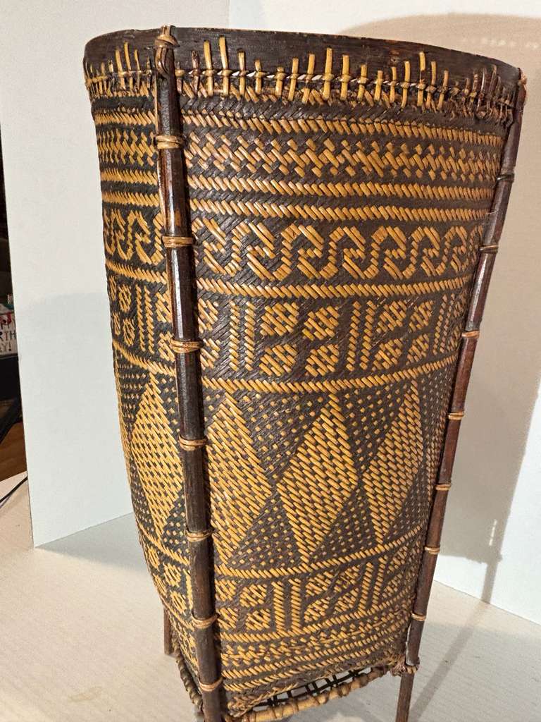 Dayak Basket on Stand — Borneo, Mid-20th Century