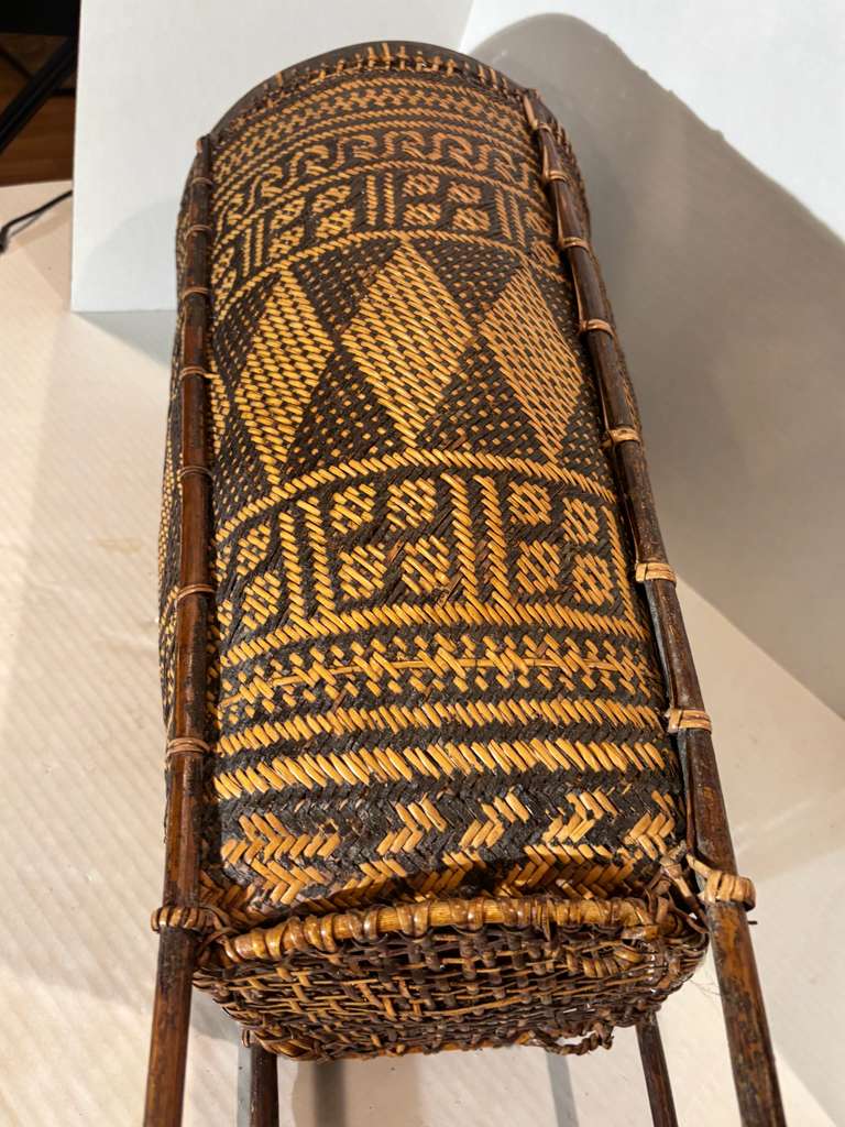 Dayak Basket on Stand — Borneo, Mid-20th Century