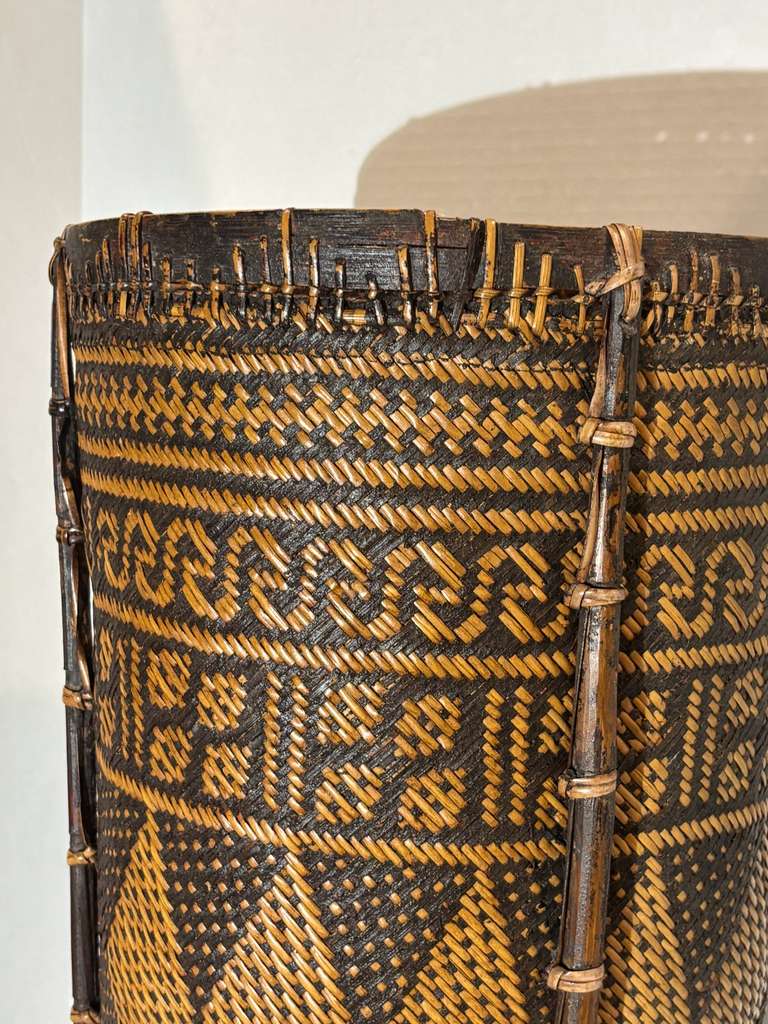 Dayak Basket on Stand — Borneo, Mid-20th Century