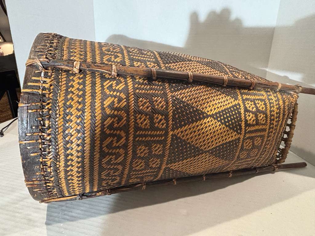 Dayak Basket on Stand — Borneo, Mid-20th Century