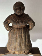 Rare Figural Cast Iron Black Americana Boot Scraper and Shoe Brush, American, circa 1870–1900