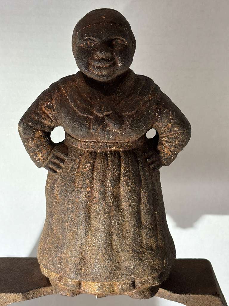 Rare Figural Cast Iron Black Americana Boot Scraper and Shoe Brush, American, circa 1870–1900