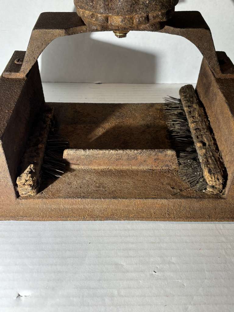 Rare Figural Cast Iron Black Americana Boot Scraper and Shoe Brush, American, circa 1870–1900