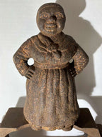 Rare Figural Cast Iron Black Americana Boot Scraper and Shoe Brush, American, circa 1870–1900