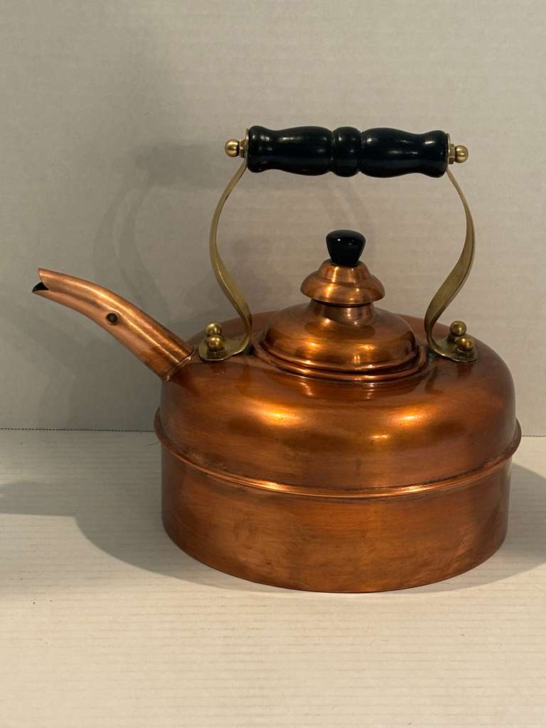 SIMPLEX PATENT ART DECO SOLID COPPER KETTLE