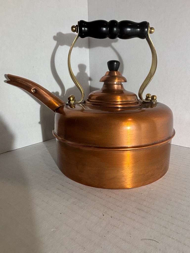 SIMPLEX PATENT ART DECO SOLID COPPER KETTLE