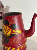 Pennsylvania German Paint-Decorated Toleware Coffee Pot, Lancaster County, Pennsylvania, circa 1890–1920