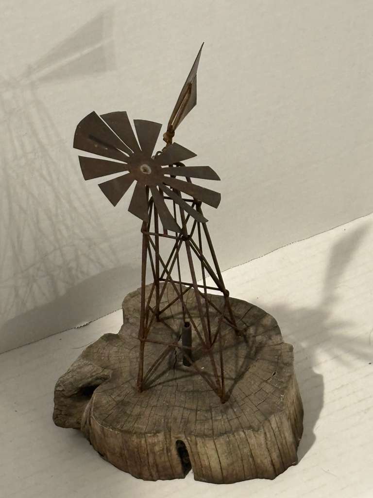 Handmade Rustic Windmill Sculpture from Loretta Lynn’s Dude Ranch Dated August 10, 1999