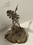 Handmade Rustic Windmill Sculpture from Loretta Lynn’s Dude Ranch Dated August 10, 1999