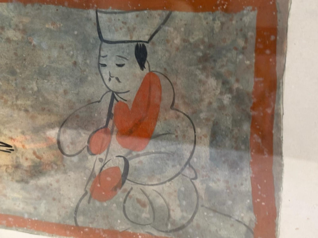 Chinese School Hand-Painted Study After a Han/Tang Tomb Mural, Circa 1950–1970