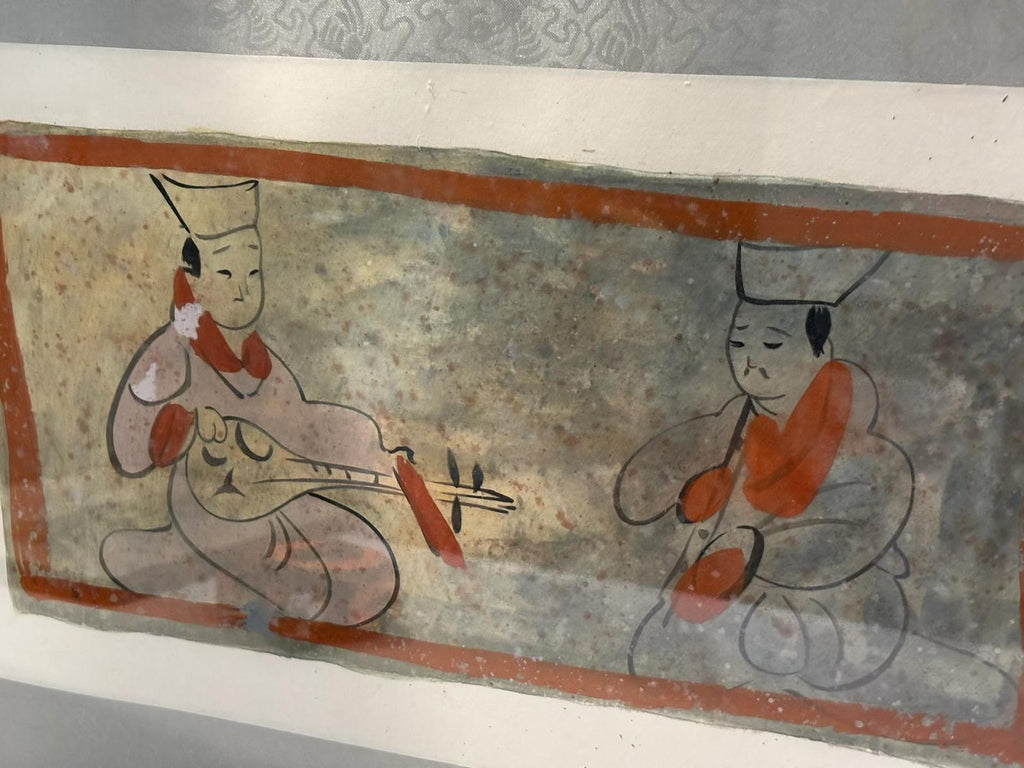 Chinese School Hand-Painted Study After a Han/Tang Tomb Mural, Circa 1950–1970