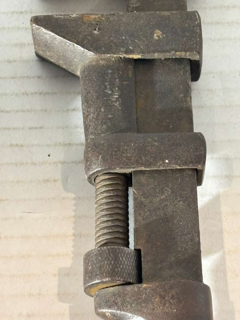 Pair of C. J. Coe Patent Adjustable Pipe Wrenches Worcester, Massachusetts, patented November 3, 1874 Circa 1875–1890