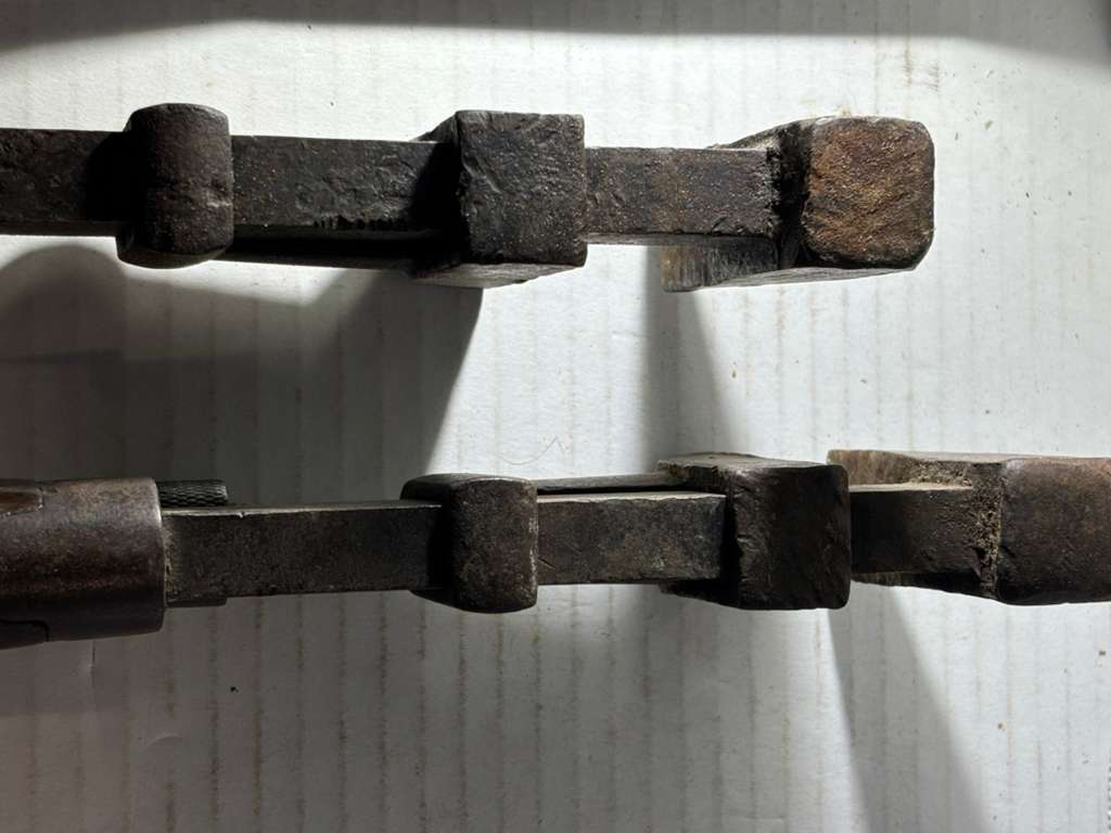 Pair of C. J. Coe Patent Adjustable Pipe Wrenches Worcester, Massachusetts, patented November 3, 1874 Circa 1875–1890