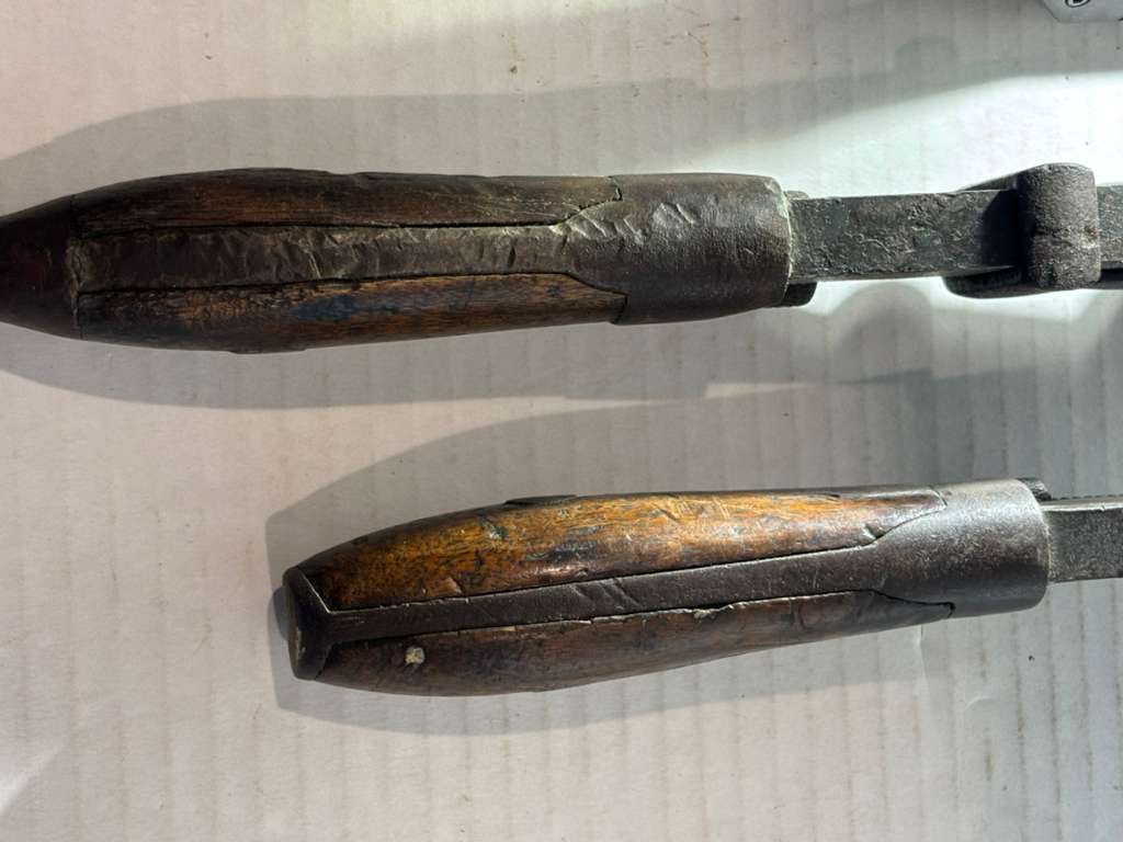 Pair of C. J. Coe Patent Adjustable Pipe Wrenches Worcester, Massachusetts, patented November 3, 1874 Circa 1875–1890