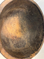 Rare Primitive Hand-Carved Hardwood Bowl Probably Northern European or Early American, Late 18th–Early 19th Century