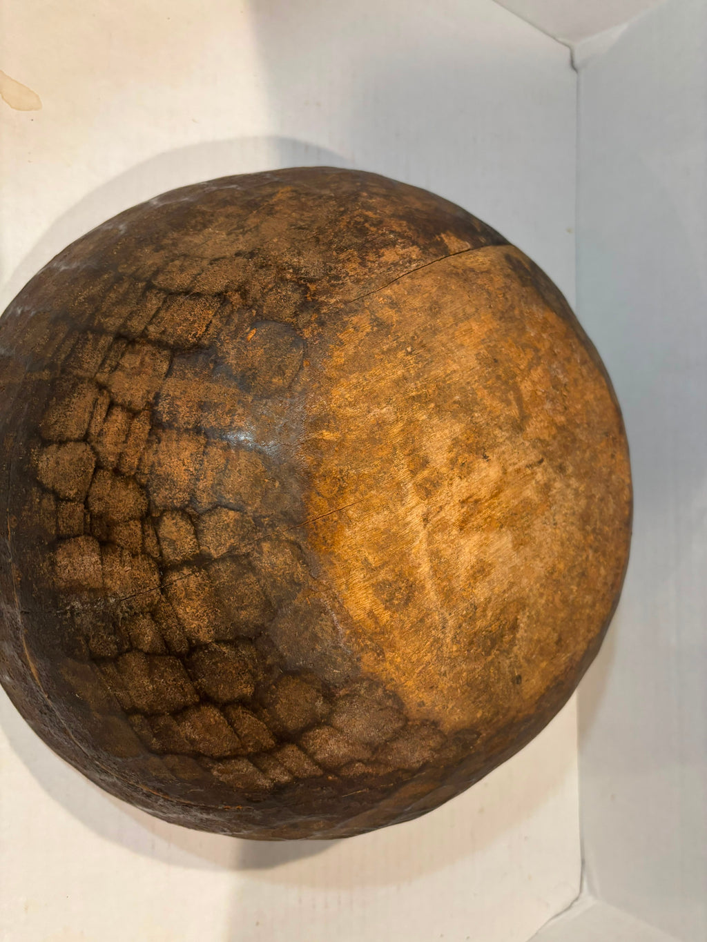 Rare Primitive Hand-Carved Hardwood Bowl Probably Northern European or Early American, Late 18th–Early 19th Century