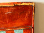American Folk Art Painted Checkerboard with Whimsical Pig Motif, circa 1890–1925.