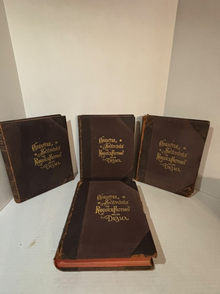Character Sketches of Romance, Fiction and the Drama Complete Four-Volume Deluxe Illustrated Library Edition Rev. E. Cobham Brewer, LL.D.; edited by Marion Harland Selmar Hess, New York, 1892