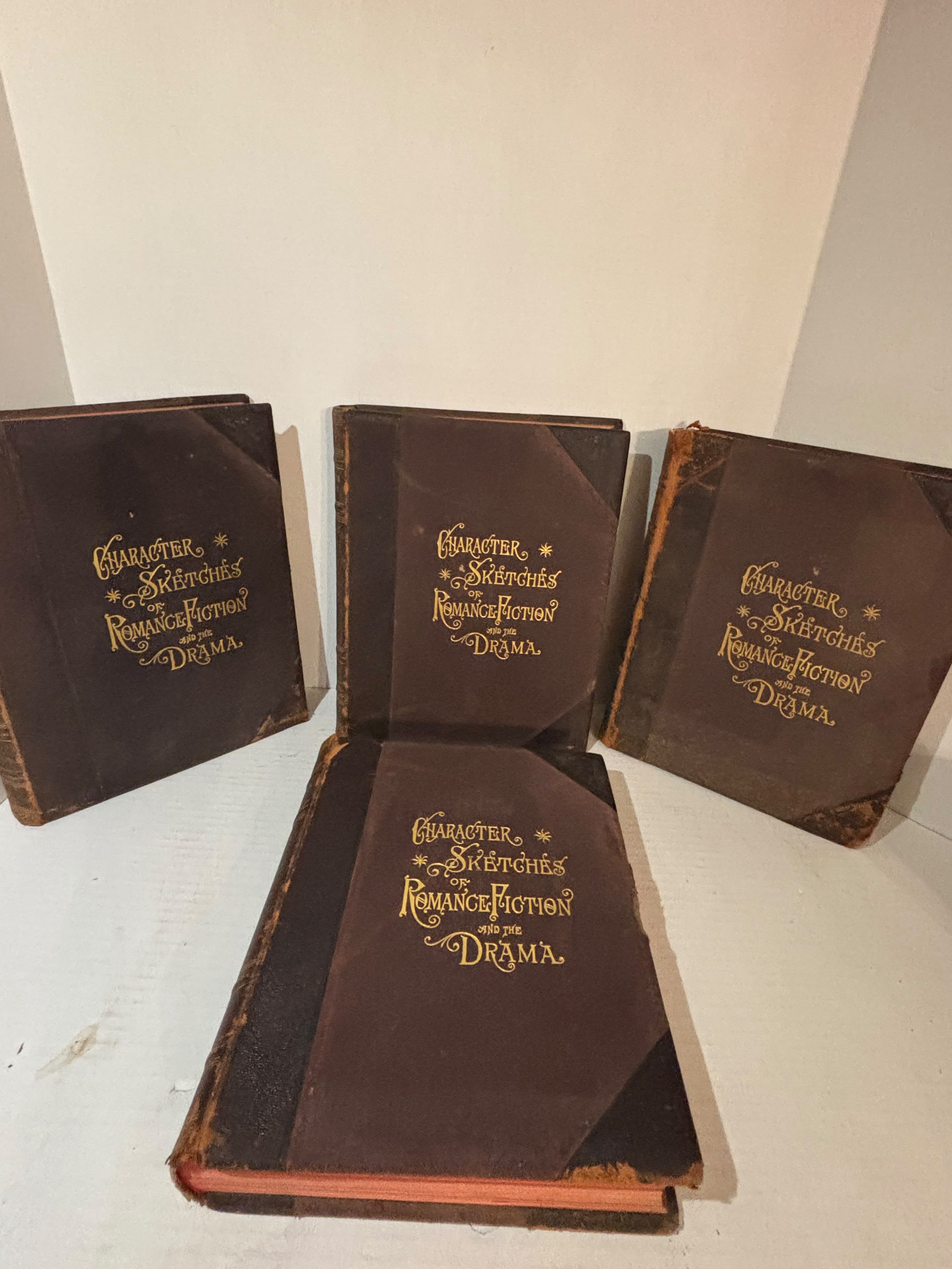 Character Sketches of Romance, Fiction and the Drama Complete Four-Volume Deluxe Illustrated Library Edition Rev. E. Cobham Brewer, LL.D.; edited by Marion Harland Selmar Hess, New York, 1892