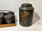 Grouping of American Painted Toleware Pantry Wares, Probably Pennsylvania, Mid-19th Century