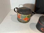 Grouping of American Painted Toleware Pantry Wares, Probably Pennsylvania, Mid-19th Century