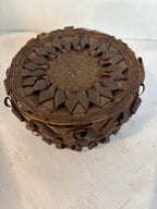 Native American Lidded Fancy Basket Eastern Woodlands, Wabanaki (attributed Penobscot) Late 19th century, circa 1885–1900