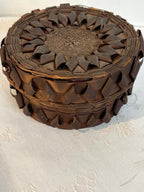 Native American Lidded Fancy Basket Eastern Woodlands, Wabanaki (attributed Penobscot) Late 19th century, circa 1885–1900