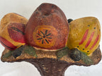 American Polychrome Chalkware Fruit Compote Circa 1900–1915