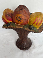 American Polychrome Chalkware Fruit Compote Circa 1900–1915
