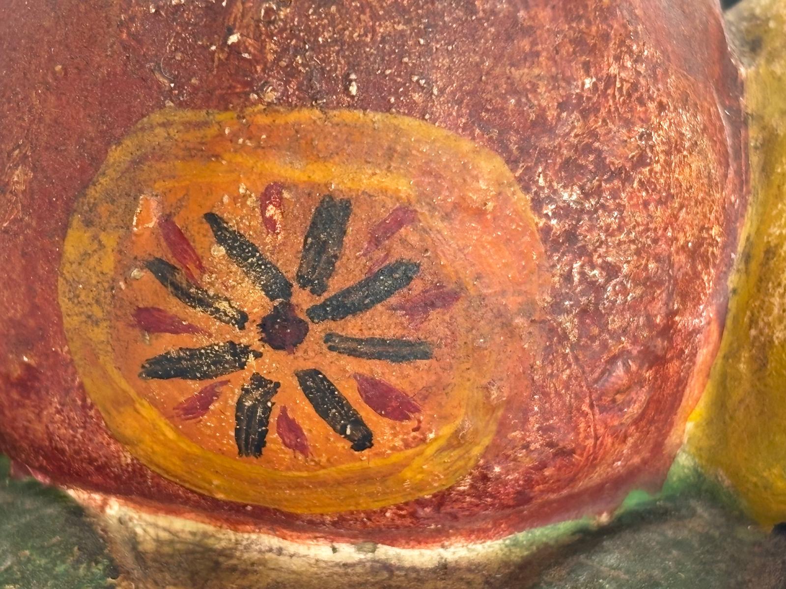 American Polychrome Chalkware Fruit Compote Circa 1900–1915