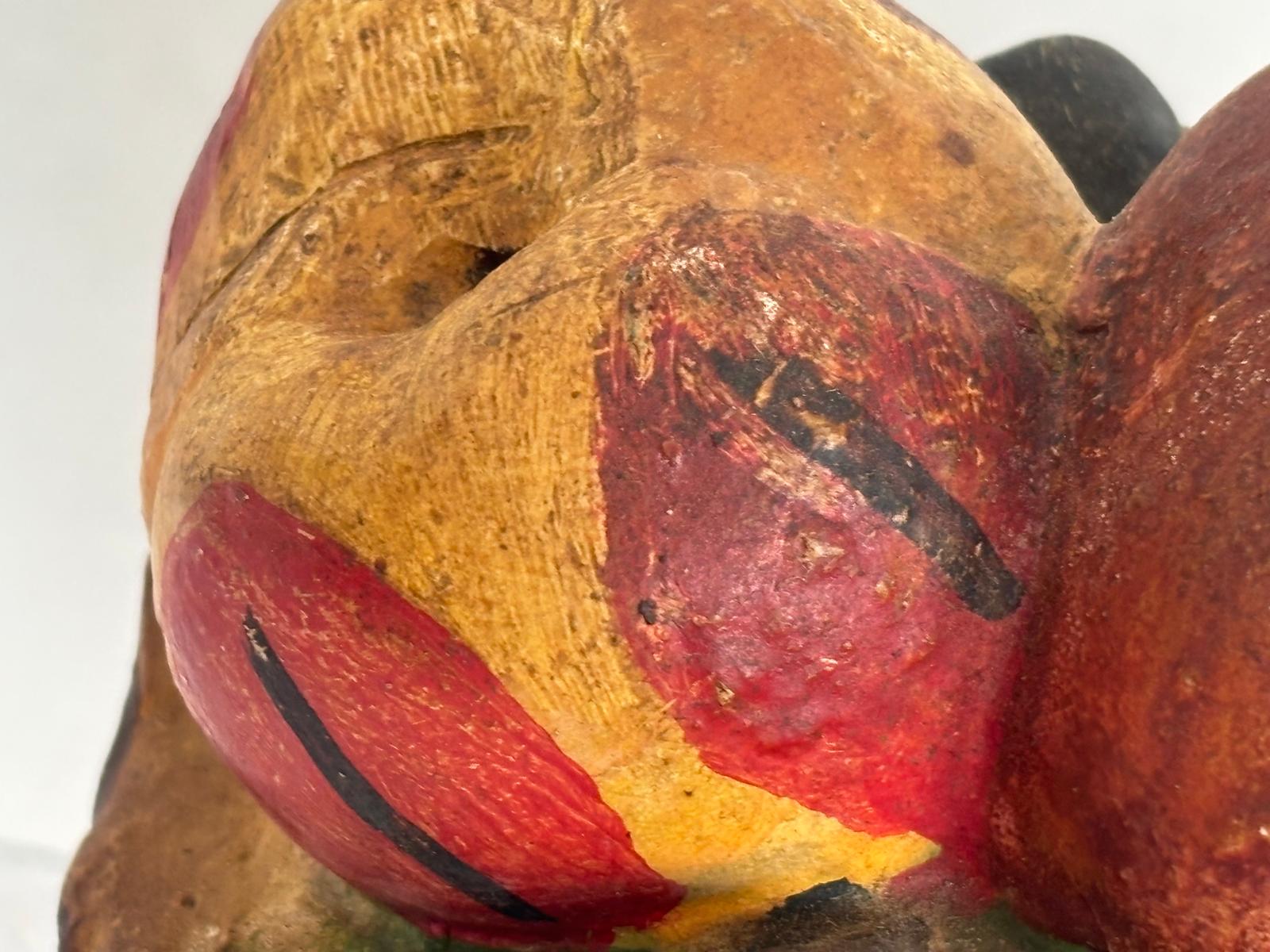 American Polychrome Chalkware Fruit Compote Circa 1900–1915