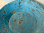 Large Early American Blue-Painted Dough Bowl Late 18th–early 19th century Found in Owensville, Missouri